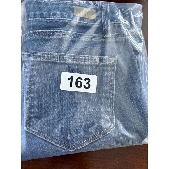 Paige Verdugo Ankle Jeans Womens Sz 26x28‎ Medium Wash Low Rise Raw Hem - Picture 8 of 8